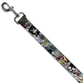 Load image into Gallery viewer, Dog Leash - Dead Men Tell No Tales CLOSE-UP White
