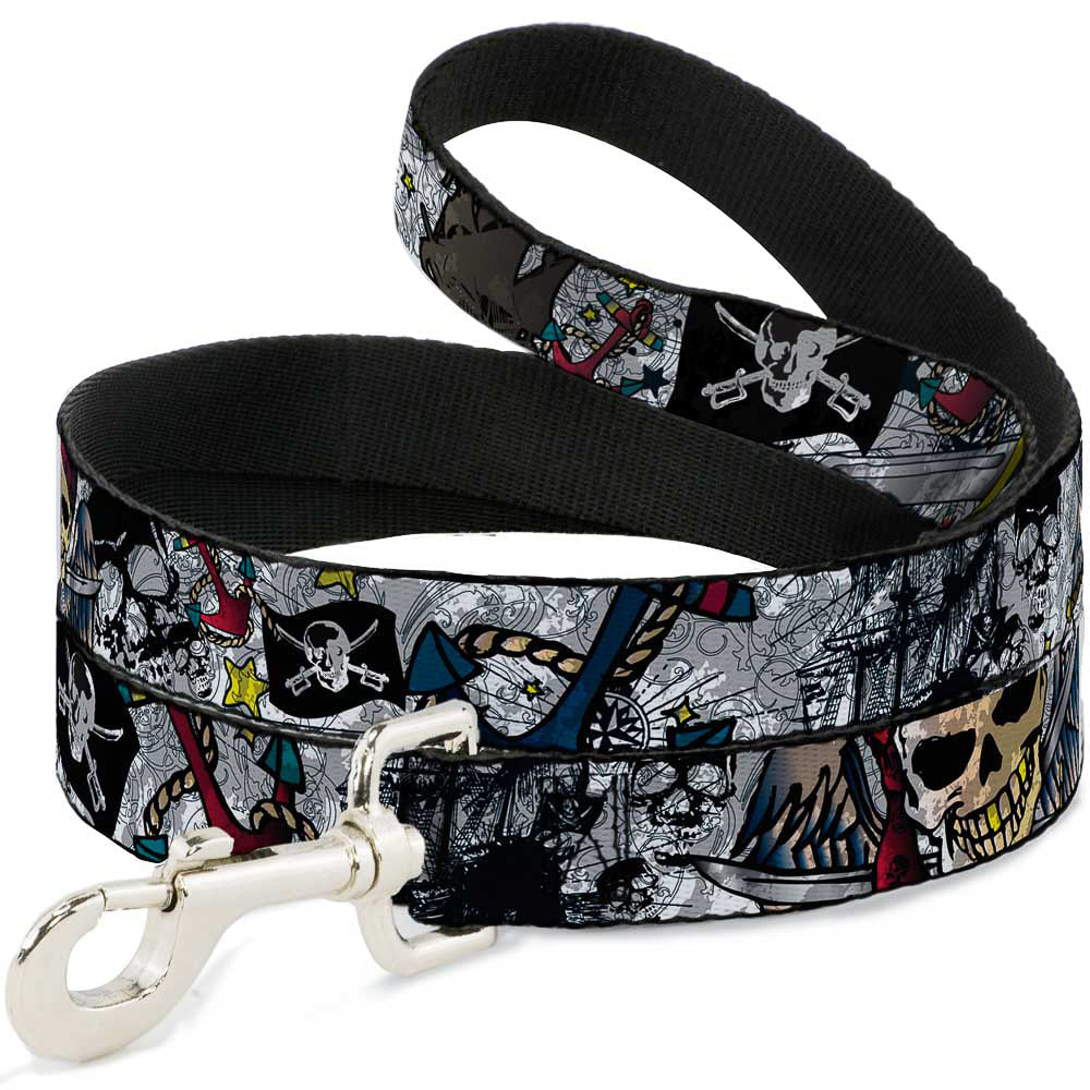 Dog Leash - Dead Men Tell No Tales CLOSE-UP White