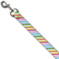 Load image into Gallery viewer, Dog Leash - Diagonal Stripes White/Multi Color
