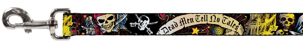 Dog Leash - Dead Men Tell No Tales Black