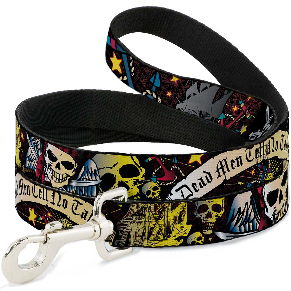 Dog Leash - Dead Men Tell No Tales Black