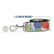 Dog Leash - Dots White/Transparent Multi Color
