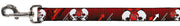 Dog Leash - DJ Skulls Up/Down Black/Red