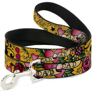 Dog Leash - Dad & Dad Yellow