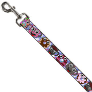 Dog Leash - Donuts & Coffee Cartoon