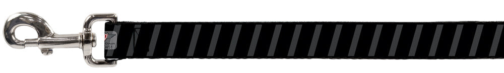 Dog Leash - Diagonal Stripes Black/Gray