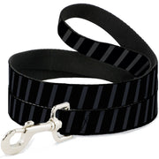 Dog Leash - Diagonal Stripes Black/Gray