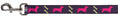 Load image into Gallery viewer, Dog Leash - Dachshunds & Bones Purple/Fuchsia/Green
