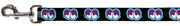Dog Leash - Dopey Eyes Black/Baby Blue/Purple
