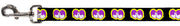 Dog Leash - Dopey Eyes Black/Yellow/Purple