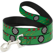 Dog Leash - Darts Green/Multi Color