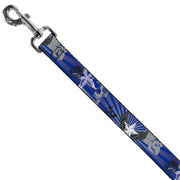 Dog Leash - Die Hard Skulls & Stars1 Blue/Grays