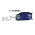 Load image into Gallery viewer, Dog Leash - Die Hard Skulls & Stars1 Blue/Grays
