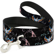 Dog Leash - Die Hard Skulls & Stars2 Black/Multi Color