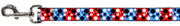 Dog Leash - Dot Blocks Blue/Red/Black/White