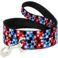 Load image into Gallery viewer, Dog Leash - Dot Blocks Blue/Red/Black/White
