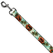 Dog Leash - Dachshund in Shades w/Palm Trees