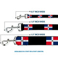 Load image into Gallery viewer, Dog Leash - Dominican Republic Flags/Black Blocks
