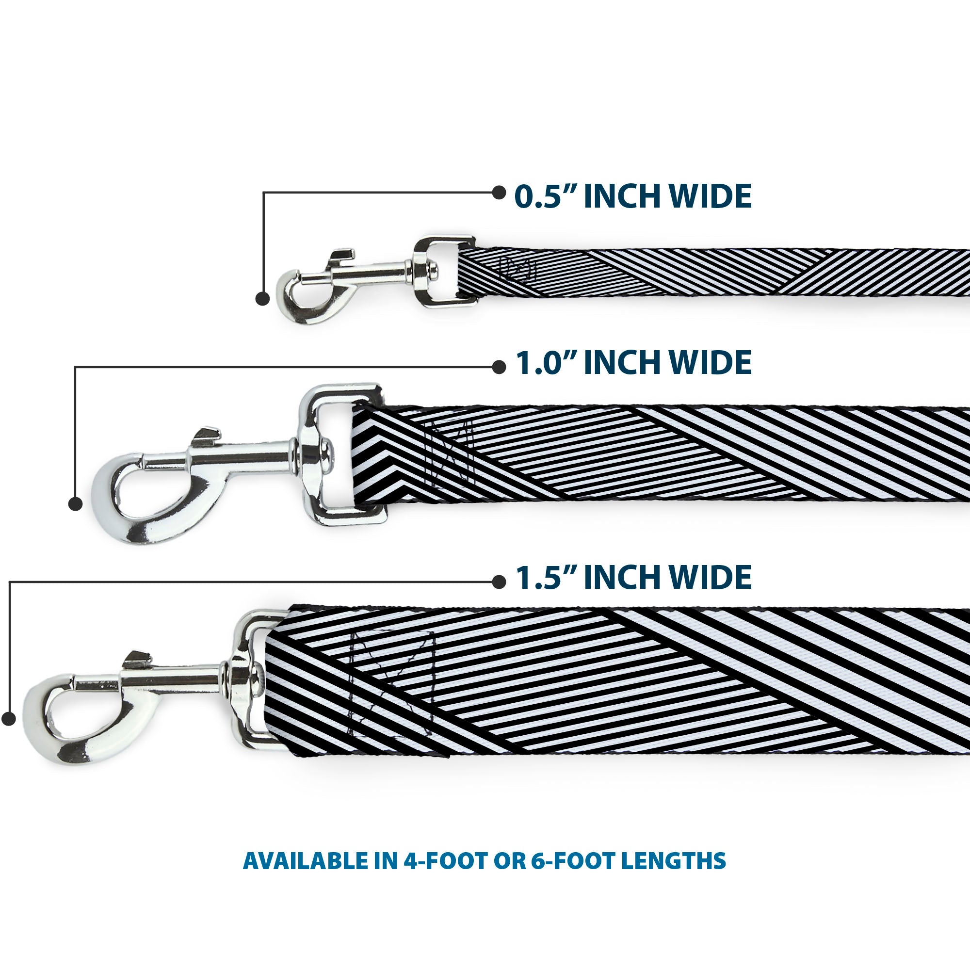Dog Leash - Eighties 7 Black/White