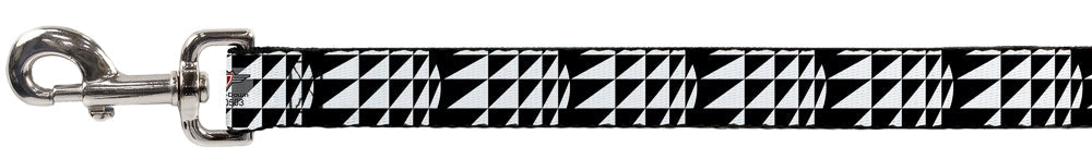 Dog Leash - Eighties 8 Black/White