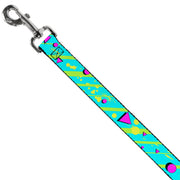 Dog Leash - Eighties Party Blue/Yellow/Pink