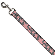 Dog Leash - Eighties Stars2 Black/White/Red