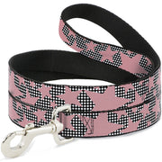 Dog Leash - Eighties Stars2 Black/White/Red