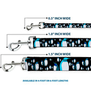 Dog Leash - Emperor Penguins Gray/Blues