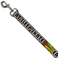 Load image into Gallery viewer, Dog Leash - EAT SLEEP SKATE Brown/Rasta Burst
