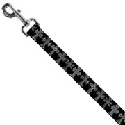 Dog Leash - Elegant Crosses Black/Grays