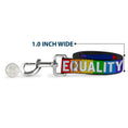 Load image into Gallery viewer, Dog Leash - EQUALITY Blocks Rainbow/Blue/White
