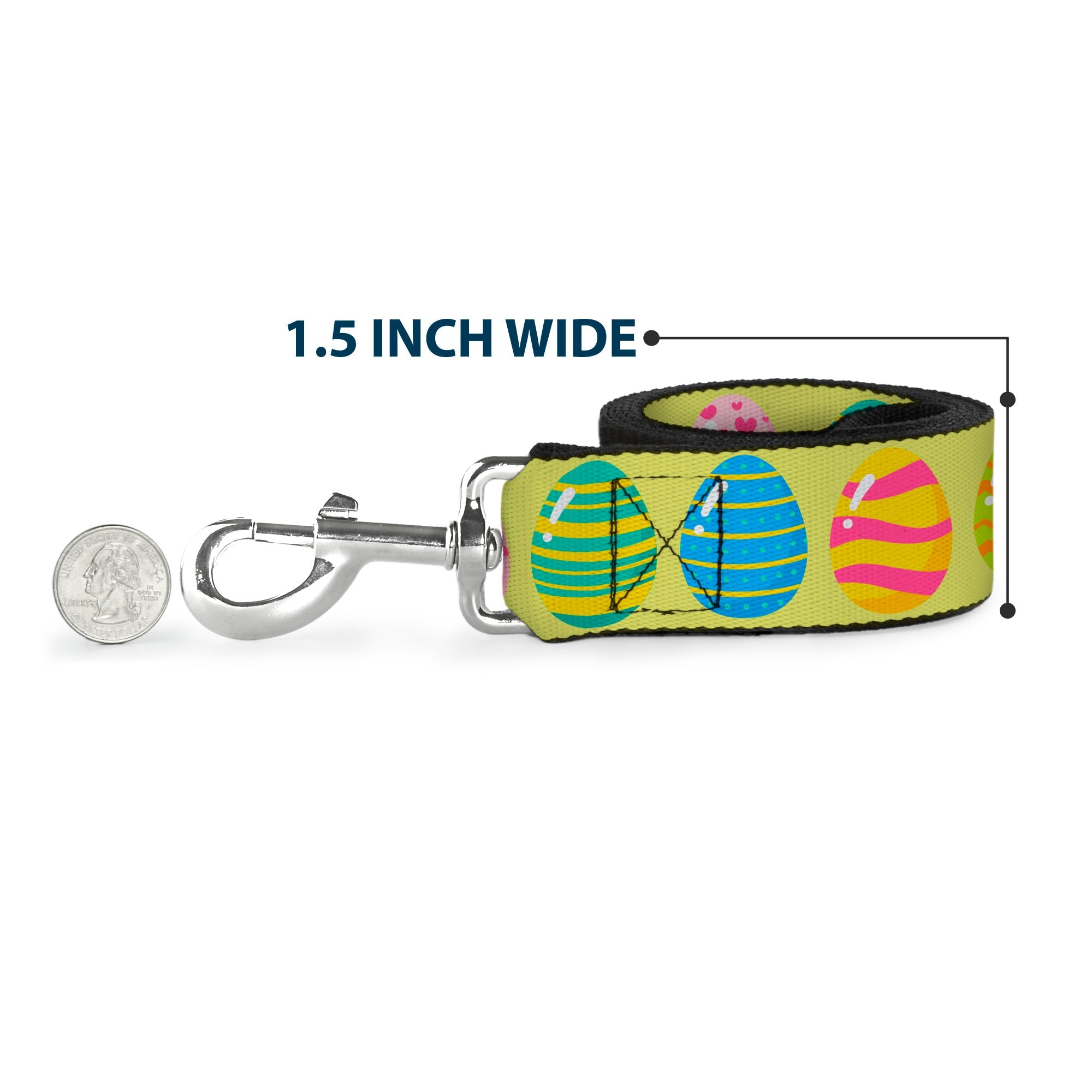 Dog Leash - Easter Eggs Decorated Eggs Yellow/Multi Color