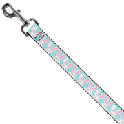 Dog Leash - Easter Bunnies Smiling Sky Blue