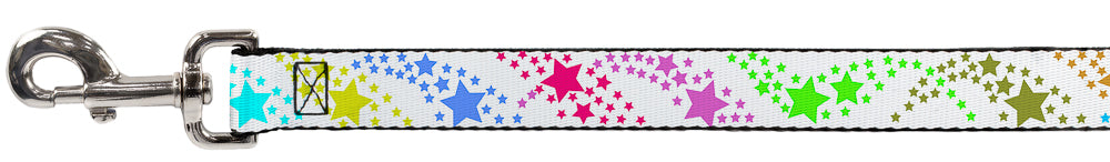 Dog Leash - Falling Stars White/Multi Color