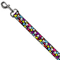 Load image into Gallery viewer, Dog Leash - Funky Skulls Hearts & Stars Black/Multi Color
