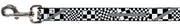 Dog Leash - Funky Checkers Black/White