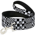 Load image into Gallery viewer, Dog Leash - Funky Checkers Black/White
