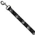 Load image into Gallery viewer, Dog Leash - Fleur-de-Lis Outline w/Filigree Black/Gray
