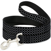Dog Leash - Fishnet Stocking Black/White