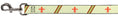 Load image into Gallery viewer, Dog Leash - Fleur-de-Lis2 Stripes Tan/Orange/Brown/Green
