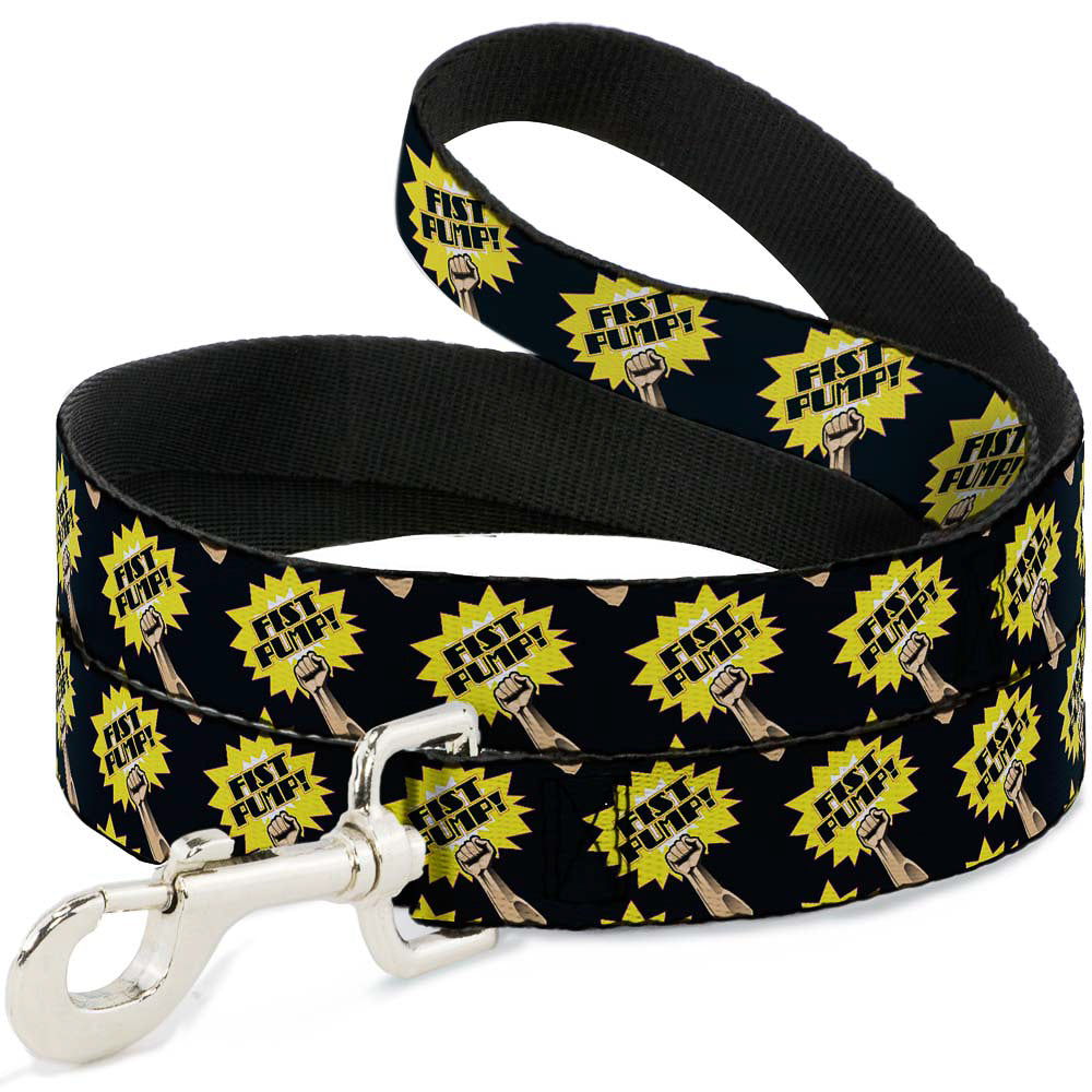 Dog Leash - Fist Pump Black/Yellow