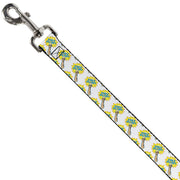 Dog Leash - Fist Pump White/Yellow