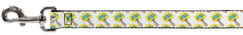 Dog Leash - Fist Pump White/Yellow