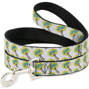 Dog Leash - Fist Pump White/Yellow