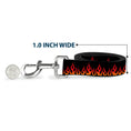 Load image into Gallery viewer, Dog Leash - Flames Black/Orange/Red
