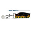 Load image into Gallery viewer, Dog Leash - Flames Black/Yellow/Orange
