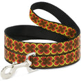 Load image into Gallery viewer, Dog Leash - Four Dot Gradient Brown/Yellow/Red
