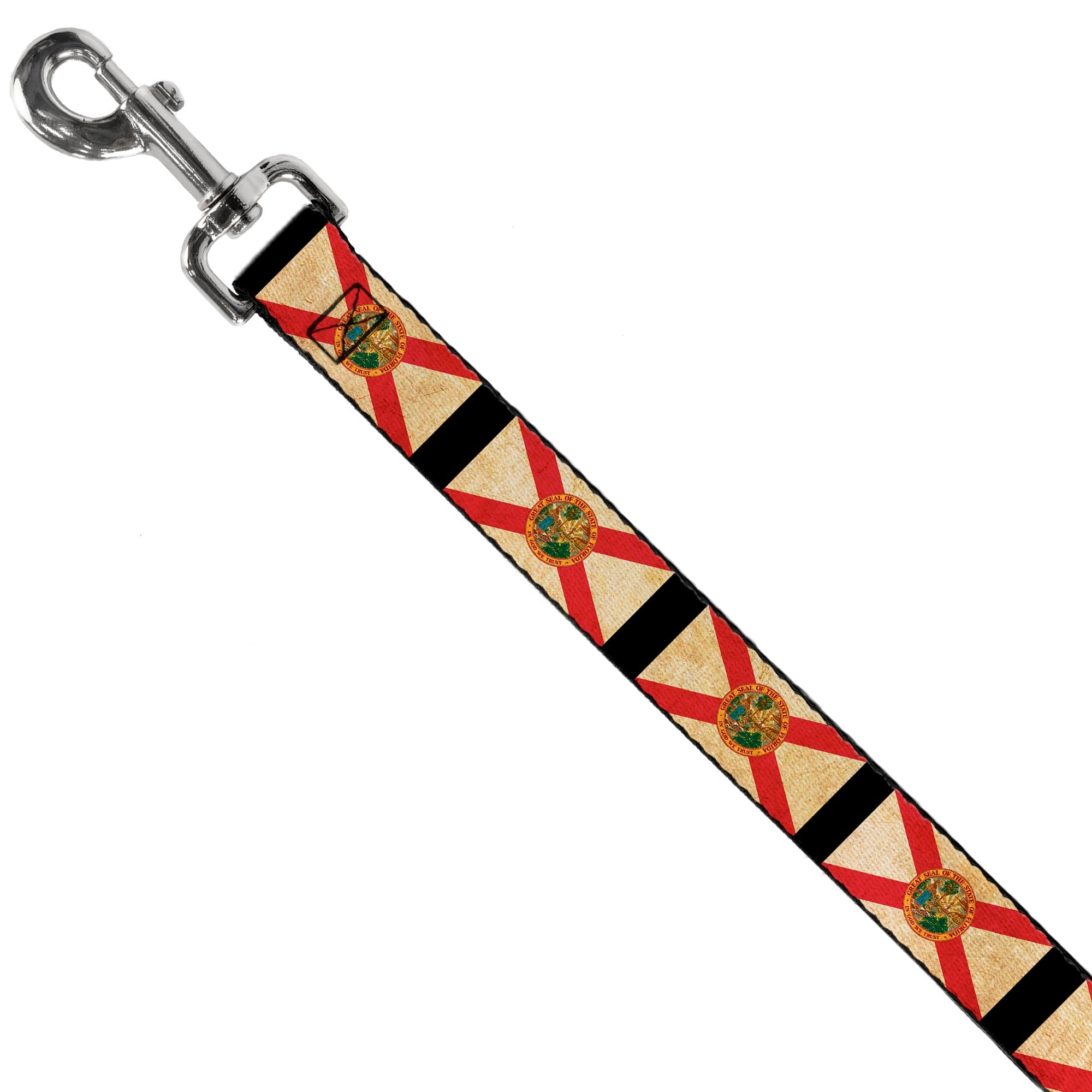 Dog Leash - Florida Flags/Black