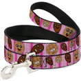 Load image into Gallery viewer, Dog Leash - Fried Chicken & Waffles Plaid Pinks
