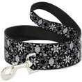 Load image into Gallery viewer, Dog Leash - Floral Collage Black/Gray/White
